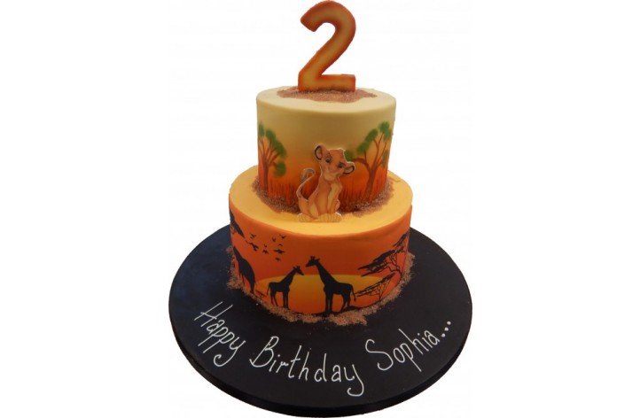 Lion King Tiered Cake